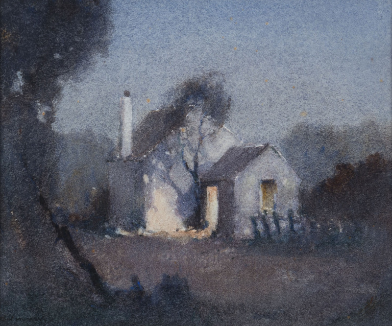 REGINALD WARD STURGESS (1892-1932), The old farmhouse, watercolour, signed lower left "R.W. Sturgess", ​25 x 29cm
