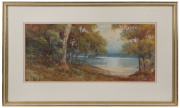 TURNER (Australian school), landscape, watercolour, signed lower right "Turner", ​25 x 52cm - 2