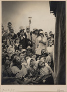 HAROLD CAZNEAUX (Australian, 1878-1953). Punch And Judy, c1920s. Vintage silver gelatin photograph, titled and signed in pencil on backing below image, annotated in pencil on backing verso, 32.5 x 25cm. Annotation reads “Barmera [Sth Australia]. Class 9.