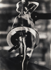 Max DUPAIN (Australian, 1911 - 1992) Brave New World, c1933 Silver gelatin photograph signed and dated in pencil at lower right; additionally signed and dated (the print: 1970s) in ink by Rex Dupain in authentication stamp verso, 50 x 37cm