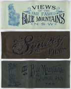 Harry PHILLIPS (1873 - 1944) Three different oblong folio publications featuring Phillips' work; all circa 1910; titled "81 Views Blue Mountains Wonderland, N.S.W.", "Most Up-To-Date Sydney Panoramic Views" and "Views of the Far Famed Blue Mountains N.S.W