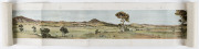 [CYCLORAMA OF CANBERRA - 1911] Charles COULTER "Cycloramic view of Canberra capital site, view looking from from Camp Hill" [Sydney, John Sands Ltd.] 24.5 x 230cm Offset lithographic panorama (photomechanical reproduction of a watercolour).