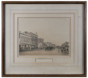 FRANCOIS COGNE [1829-1883], Swanston Street [1863], coloured lithograph (from Charles Troedel's “The Melbourne Album” pub. Melbourne 1863/64), 27 x 37cm. - 2