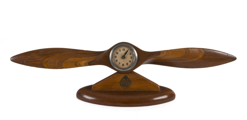RAAF propeller desk clock, circa 1930s, ​53cm across
