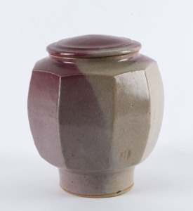 TONY MARTIN pottery lidded jar, circa 1982, 19cm high