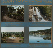 "BEAUTY SPOTS IN NEW SOUTH WALES", railway travel advertisement, Government Tourist Bureau, Sydney, circa 1910, framed and mounted 54 x 66cm overall - 2