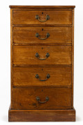 An Australian industrial chest of drawers, cedar and red pine, late 19th century, 112cm high, 62cm wide, 71cm deep