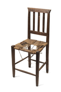 ANTONIO DEBERTOLIS chair, Australian blackwood and seagrass, Drouin, Victoria, circa 1900, 89cm high