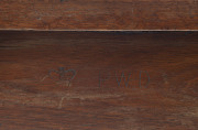 Public Works Department (Ballarat) spadeback dining chair, blackwood, circa 1880, stamped "P.W.D." with crown mark, - 2
