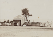 Photographer Unknown Granny's Shop on the Esplanade, St. Kilda, late 1860s, albumen print photograph, 10.5 x 15cm. accompanied by "Granny : a history mystery" by Meyer Eidelson [St. Kilda Historical Society, 2004] 30pp. A very early image of St. Kilda's