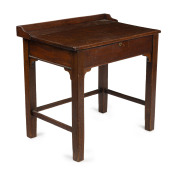 A Colonial lift top desk, Australian cedar and eucalyptus, 19th century, 82cm high, 87cm wide, 58cm deep