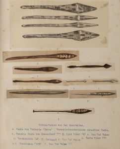 A GERMAN ANTHROPOLOGIST IN AUSTRALIA, circa 1900 - 1910 An archive, written in German, which appears to be the field notes and typed manuscripts of an anthropologist who travelled extensively throughout Australia to visit, learn, record and preserve the aboriginal culture and way of life that he had observed and studied. Comprising of hundreds of pages of hand-written notes, approximately 600 typed pages, and many hundreds of hand-drawn and painted and reproduced illustrations, this remarkable