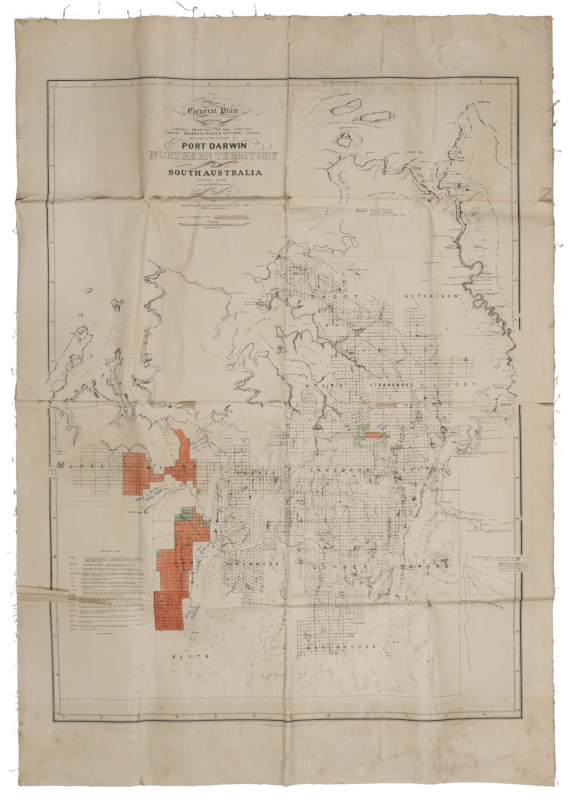 Northern Territory Land Company Ltd 1882-1980s archive of documents including 1882 bank & legal correspondence with C.J. Sanders (company secretary) relating to the March 1882 incorparation of the company, plus Bank of Australasia opening account books,