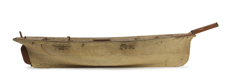 A cedar and pine boat hull, Tasmanian origin, 19th century, 110cm long