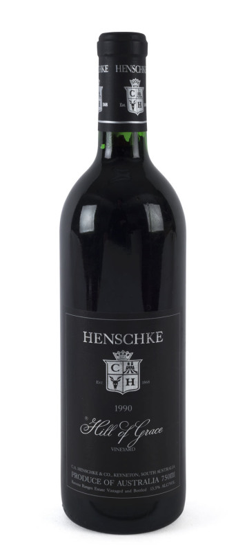 HENSCHKE HILL OF GRACE 1990 vintage red wine, 750ml, (one bottle)