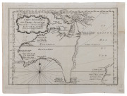 BELLIN, Jacques Nicolas [1703-1772] Carte reduite des terres Australes pour servir a l'histoire des voyages / par le Sr. Bellin, Ing. de la marine de la Societe Royale de Londres & ca. 1753; 22 x 29.5cm (plate size). Original copperplate-engraved map of a