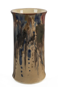 P.P.P. (Preston Premier Pottery) impressive dribble glazed vase, early 1930s, stamped "PPP", 26cm high
