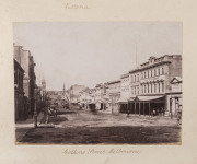 Fred KRUGER, Nicholas CAIRE, et al. A photograph album, circa 1880-1890, with subjects including aborigines, Melbourne, Geelong, Fiji, New Caledonia, New Zealand, Bombay, etc.