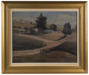 ARTIST UNKNOWN (Australian School), Country Scene, oil on board, ​32cm x 39cm