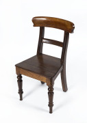 An Australian blackwood spadeback hall chair, Ballarat, Victoria, 19th century,