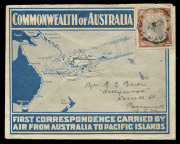 PAPUA - Aerophilately & Flight Covers: 1926 (Oct.11) Pacific Islands Survey Flight AAMC.P2a with Biplane over Map illustration in blue, addressed to NSW with Lakatois 1&frac12;d on face plus 1&frac12;d & 3d on reverse all cancelled by DARU '11OC26' datestamps, cover fl