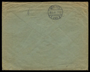 AUSTRALIA: Aerophilately & Flight Covers: Commercial Airmail Inwards to Australasia: Germany:&nbsp;1932&nbsp;(Jan. 30) cover Munich to Samarai Papua bearing 1926 Air 1m and 5pf endorsed for airmail Amsterdam-Medan, 1Rm05 franking representing the UPU 25pf rate plus - 2