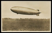 AUSTRALIA: Aerophilately & Flight Covers: Commercial Airmail Inwards to Australasia: Germany: 1936 (Apr.10) real photo postcard (LZ129 Hindenburg) to Perth carried to Friedrichshafen by Hindenburg on maiden voyage for the return flight from Brazil, thence - 2