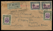 AUSTRALIA: Aerophilately & Flight Covers: Commercial Airmail Inwards to Australasia: North Borneo: 1940 (Oct. 29) censored cover from Kudat to Sydney endorsed 'By BOAC' for Horseshoe route, bearing aggregate franking of 60c for post-EAMS combined airmail 