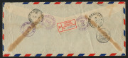 AUSTRALIA: Aerophilately & Flight Covers: Commercial Airmail Inwards to Australasia: Netherland Antilles - Curacao: 1938 (Dec. 29) Lago Oil & Transport Co (Aruba) St Nicolaas registered cover to Canberra bearing 1931 Air 60c pair, handstamped 'PAR AVION J - 2