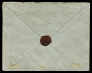 Nov.1919 - Feb.1920 (AAMC.27a) Ross Smith flight cover with the vignette affixed at left, together with an Iraq ½ anna on 10para in combination with an Australian KGV 1d red; all tied by the 26 Feb.1920 oval "FIRST AERIAL MAIL" cachet (with an additional - 2