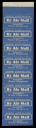 Mar.1931 (Frommer 36c) Qantas white/blue vignette 'By Air Mail / NORTH QUEENSLAND Australia's Winter Playground': exploded booklet comprising covers, two complete vertical strips of 8 & a vertical strip of 6, all with top selvedge. - 3