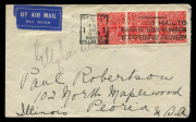 ELLY BEINHORN - THE FIRST GERMAN & THE SECOND WOMAN TO FLY SOLO TO AUSTRALIA (AAMC.230) Fraulein Elly Beinhorn reached Darwin on 22 March 1932 in her Klemm Swallow D-2160. En route she carried ten covers from Brisbane to Sydney, arriving on April 3rd (whe