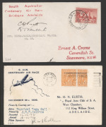 16 Dec.1936 (AAMC.664-696) Brisbane - Adelaide South Australian Centenary Air Race, the complete set of 33 covers individually prepared for each competitor in their respective aircraft including the Civil Aviation Department's Monospar piloted by Flt Lieu - 3