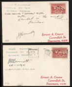 16 Dec.1936 (AAMC.664-696) Brisbane - Adelaide South Australian Centenary Air Race, the complete set of 33 covers individually prepared for each competitor in their respective aircraft including the Civil Aviation Department's Monospar piloted by Flt Lieu - 5