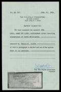 GREAT BRITAIN - Aerophilately & Flight Covers: 22 July 1933 Great Britain - United States stampless cover sent per James & Amy Mollison in the de Havilland Dragon "Seafarer", typed endorsement on reverse "July 27 1933" referencing the plane having crashed - 2