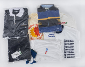 Eleven assorted aviation T-shirts including ANSETT, RYAN AIR, US AIR, CONTINENTAL AIRLINES and BOAC.