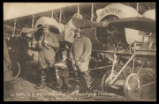 Oct. - Nov.1919 (AAMC.25a) Bandar Abbas - Karachi cover carried by Poulet and Benoist in their Caudron G4 "La Mouche" on their flight which originated in Paris, bound for Australia. The journey was abandoned at Moulmein in Burma. The cover bears a 3-line - 3