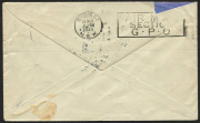 KINGSFORD SMITH'S THIRD CROSSING OF THE TASMAN: 13 Jan.1934 (AAMC.350) Australia to New Zealand cover, flown by Kingsford Smith in the famous "Southern Cross"; and signed by his crew members, John Stannage & P.G. Taylor. Accompanied by a March 1934 (AAMC. - 4