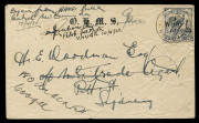 NEW GUINEA - Aerophilately & Flight Covers: 10 April 1933 (AAMC.P59) Wahgi River (Goroka) - Lae - Salamaua&nbsp;flown cover, signed and endorsed by the pilot, Ian Grabowsky for Guinea Airways. Grabowsky carried the first airmails to and from Goroka at the time