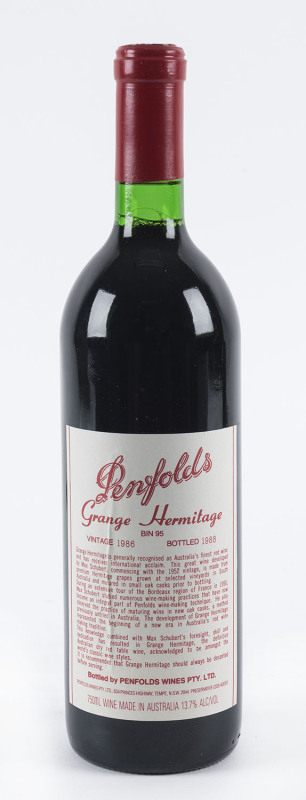 PENFOLDS GRANGE HERMITAGE 1986 vintage Bin 95, 750ml (one bottle)