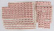 AUSTRALIA - Other Pre-Decimals: 1929 (SG.116) 1&frac12;d WA Centenary assembly with Plate 11 complete sheet of 80, Plate 1 half sheet of 40, large-part sheets of 76 (5) each with a Plate No corner block of 4 excised, plus three other smaller multiples; usual per