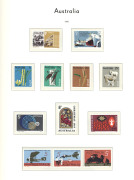 AUSTRALIA - Decimal Issues: 1966-91 MUH Collection in hingeless Lighthouse, approximately 70% complete, including $1 Flinders 14&frac34;x14, 1971 Christmas "Green Cross" block of 25, also se-tenants, few booklet panes, framas, FV: $250+. - 4