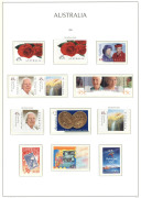 AUSTRALIA - Decimal Issues: 1992-2007 Collection in two hingeless Lighthouse albums, approximately 60% complete with M/Ss, sheetlets, booklets, se-tenants blocks, peel-and-stick and International Post, etc; F/V: $800+. - 2