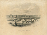 NEW SOUTH WALES - Postal Stationery: c.1855 Sands & Kenny (Sydney & Melbourne) sheets of writing paper (250x400mm) folded into four pages, with steel engraved illustrations of Sydney, Richmond or Maitland comprising "Sydney from the Old Point Piper Road",