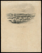 NEW SOUTH WALES - Postal Stationery: c.1855 Sands & Kenny (Sydney & Melbourne) sheets of writing paper (250x400mm) folded into four pages, with steel engraved illustrations of Sydney, Richmond or Maitland comprising "Sydney from the Old Point Piper Road", - 2