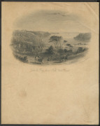 NEW SOUTH WALES - Postal Stationery: c.1855 Sands & Kenny (Sydney & Melbourne) sheets of writing paper (250x400mm) folded into four pages, with steel engraved illustrations of Sydney, Richmond or Maitland comprising "Sydney from the Old Point Piper Road", - 4