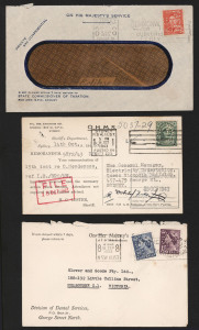 NEW SOUTH WALES - Postal History: 1930s-1970s State Official covers, varied Departments, largely bearing variety of punctured G/NSW stamps, some mixed condition, generally good (44).