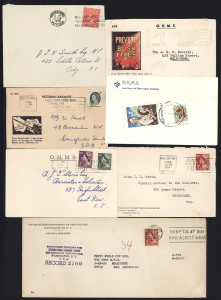 VICTORIA - Postal History: 1930s-1980s State Official covers, varied departments, largely bearing variety of punctured VG stamps, some mixed condition, generally good (120+).
