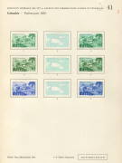 REST OF THE WORLD - Thematics: Agriculture - Proofs: Colombia 1950 Rural Life Courvoisiers' original colour trial printings & completed designs all imperforate and affixed to the official Archival album pages [#40 & 41], dated 19/12/1949 and showing the d - 2