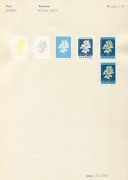 REST OF THE WORLD - Thematics: Flowers & Plants - Proofs: Algeria 1972 Flowers Issue, Courvoisiers' original colour separations and completed designs, all imperforate and affixed to the official Archival album page [#1261 & 1262], dated 17/2/1972. Accompa - 2